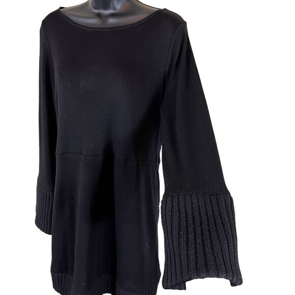 Alice + Olivia Black Wool Sweater Dress - Picture 4 of 10